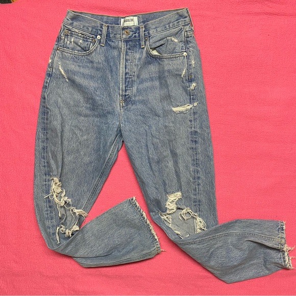 Agolde Denim - Agolde 90's Middies Distressed Jeans 26